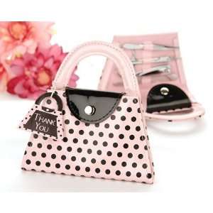  Pink Polka Purse Manicure Set (pack of 40) Everything 