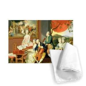 George, 3rd Earl Cowper, with the Family of   Tea Towel 100% Cotton 