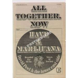 David Peel Have A Marijuana 1968 Original Promo Poster  