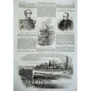   Bridge Newark 1855 Larch Tree Adams Fletcher Men
