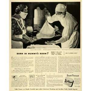   Delivery Childbirth Sanitary WWII   Original Print Ad
