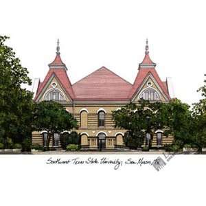 Texas State San Marcos Limited Edition Lithograph