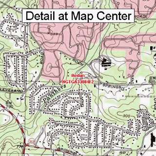  USGS Topographic Quadrangle Map   Redan, Georgia (Folded 