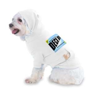   DECK BUILDER Hooded (Hoody) T Shirt with pocket for your Dog or Cat XS