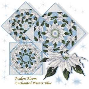  Winter Blue Kaleidoscope Quilt Block Kit Arts, Crafts & Sewing