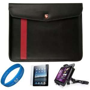  Swiss Leatherware Diplomat Leather Envelope Carrying Case for 2012 