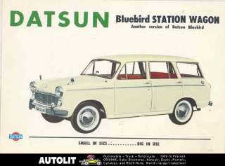 1961 Datsun Bluebird 310 Station Wagon Brochure  