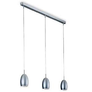   Satin Aluminum suspension lamp   Inventory Sale 