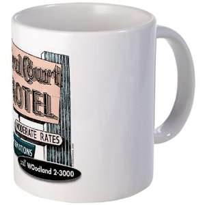  Coral Court Moderate Rates/Reservations Sign Mug by 