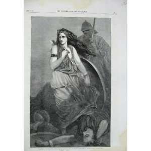  1861 Dar Thula Henry Tidey Man Wsord Woman Dead Body