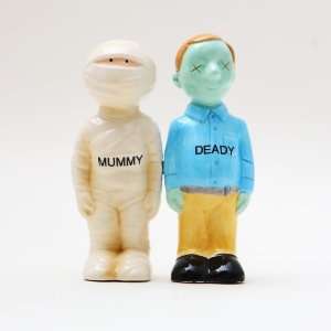  Mummy Deady Ceramic Magnetic Salt and Pepper Shakers 