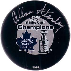  Frozen Pond Toronto Maple Leafs Allan Stanley Autographed 