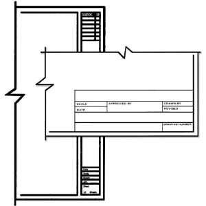  Alvin CP10221222 18 x 24 Standard Title Block and Border 