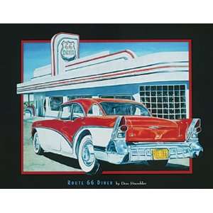  Route 66 Diner by Don Stambler 5 X 7 Poster