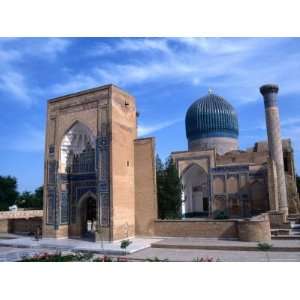  Entrance to Guri Amir mausoleum, Uzbekistan Places 