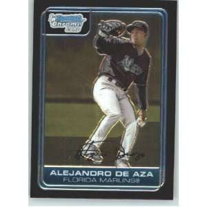  2006 Bowman Chrome Prospects #8 Alejandro de Aza   Florida Marlins 