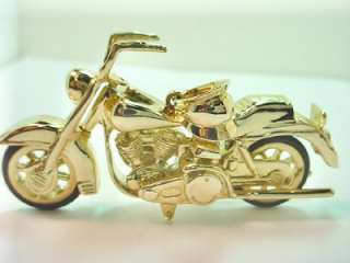 14 KT YELLOW GOLD HARLEY DAVIDSON MOTORCYCLE PENDANT  