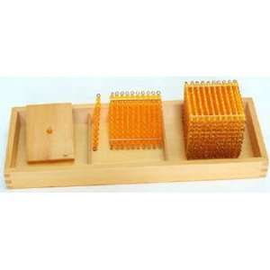    Montessori Introduction to Decimal Quantity with Tray Toys & Games