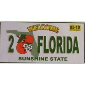  Florida Welcome License Plate Beach Towel