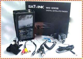   WS 6908 LCD DVB S FTA Professional Digital Satellite Finder Meter ts