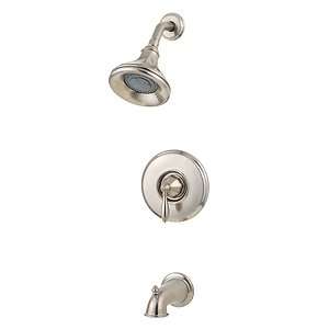 Price Pfister Portola Brushed Satin Nickel Tub & Shower Faucet with 