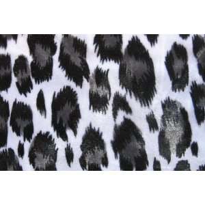  Spandex Leopard Print Velvet Fabric