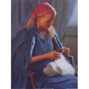  Knitting by Anthony Watkins 32 X 24 Poster