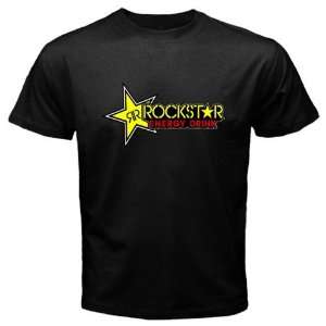  Rockstar Energy Logo New Black T shirt Size S 
