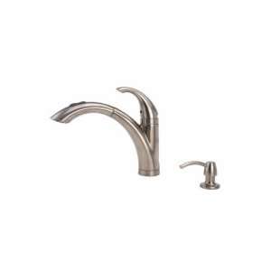 Fontaine Arielle Pullout Kitchen Faucet with Soap Dispenser FF ARL4H 