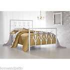 CLOSEOUT SALE King Size Calypso White Iron Headboard ONLY with 