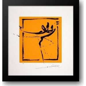  Jazzin   Yellow   hand signed open serigraph 17x18 Framed 