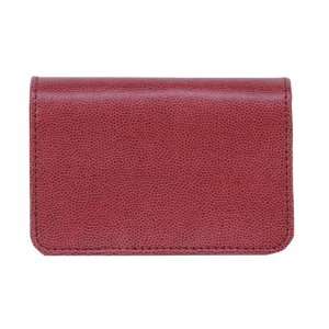  CR Gibson Business Card Holder, Cranberry Red Pebble (PCH 