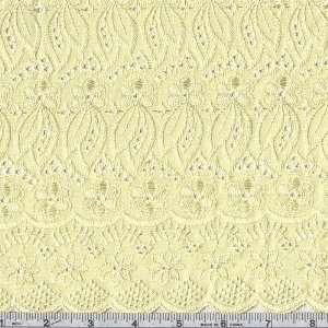  40 Wide Fancy Eyelet Maize Fabric By The Yard Arts 