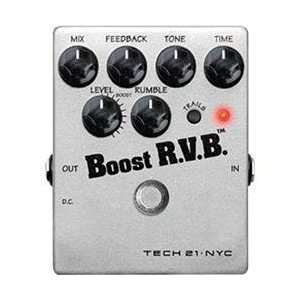  Tech 21 Rvb T Boost R.V.B. W/ Trails Analog Reverb 