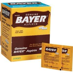  Bayer Aspirin (50 Packs of 2 Tablets)