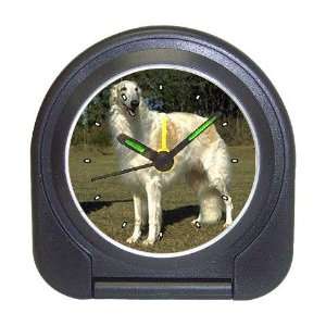 Borzoi Russian Wolfhound Travel Alarm Clock 