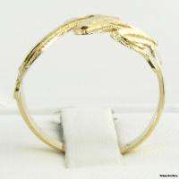 INITIAL M RING   Solid 10k Yellow Gold Fine Estate Letter Fashion 