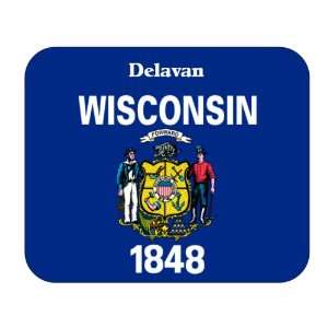  US State Flag   Delavan, Wisconsin (WI) Mouse Pad 