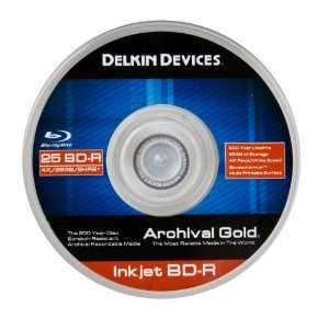  Delkin Devices DDBD R I/25 SPIN 4X Inkjet BD R Spindle 