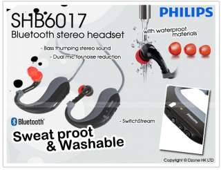 Philips SHB6017 Bluetooth Stereo Headsets FREE SHIP WORLDWIDE SHB 6017 