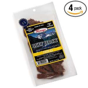 Rays Good Stuff Beef Jerky, Mild , 4 Ounce Package (Pack of 4)