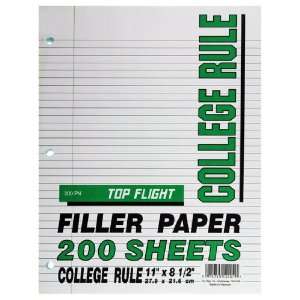   Flight Filler Paper, 11 x 8.5 Inches, College Rule, 200 Sheets (12401