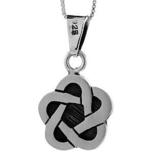  Sterling Silver Small Celtic Pendant, 7/8 in. (23mm) tall 