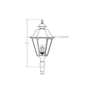 Hanover Lantern B6130ABS Manor X Large 4 Light Outdoor Post Lamp in 