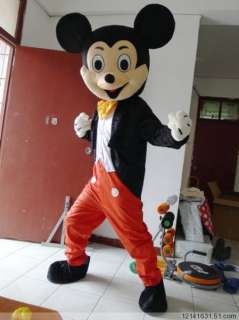 New 2pcs Mickey and Minnie Mouse Mascot Costume Fancy Dress #AA  