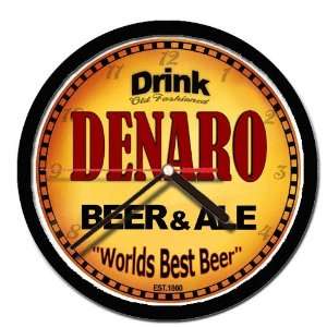  DENARO beer and ale cerveza wall clock 