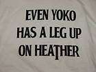 YOKO ONO ONE LEG UP NEW TSHIRT