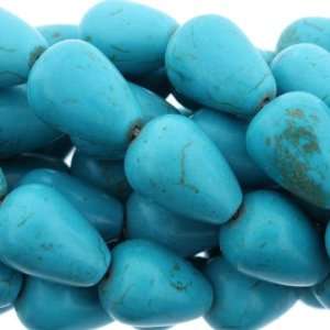  Synthetic Magnesite  Pear Plain   18mm Height, 13mm Width 