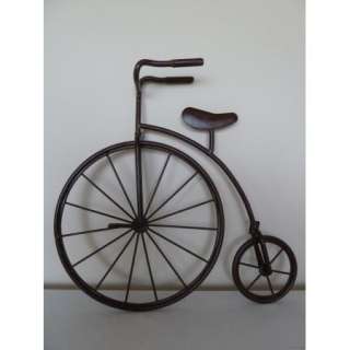 Wrought Iron Penny farthing High Wheel Bicycle Metal Wall Art Very 