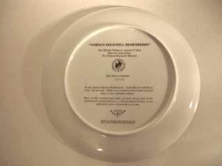 Norman Rockwell Remembered Collectible # 827A Plate  